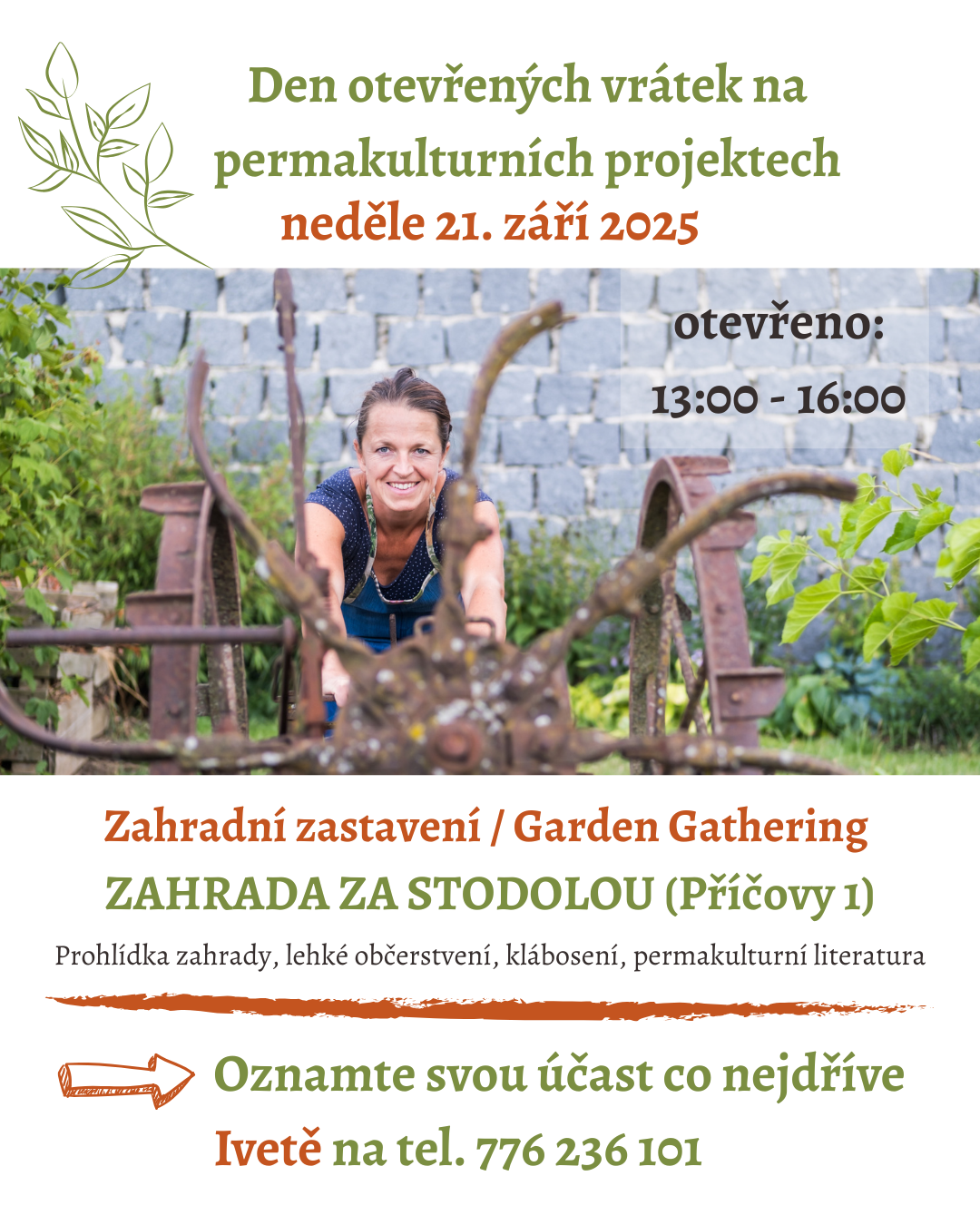 Sazenice a lidé v zahradě